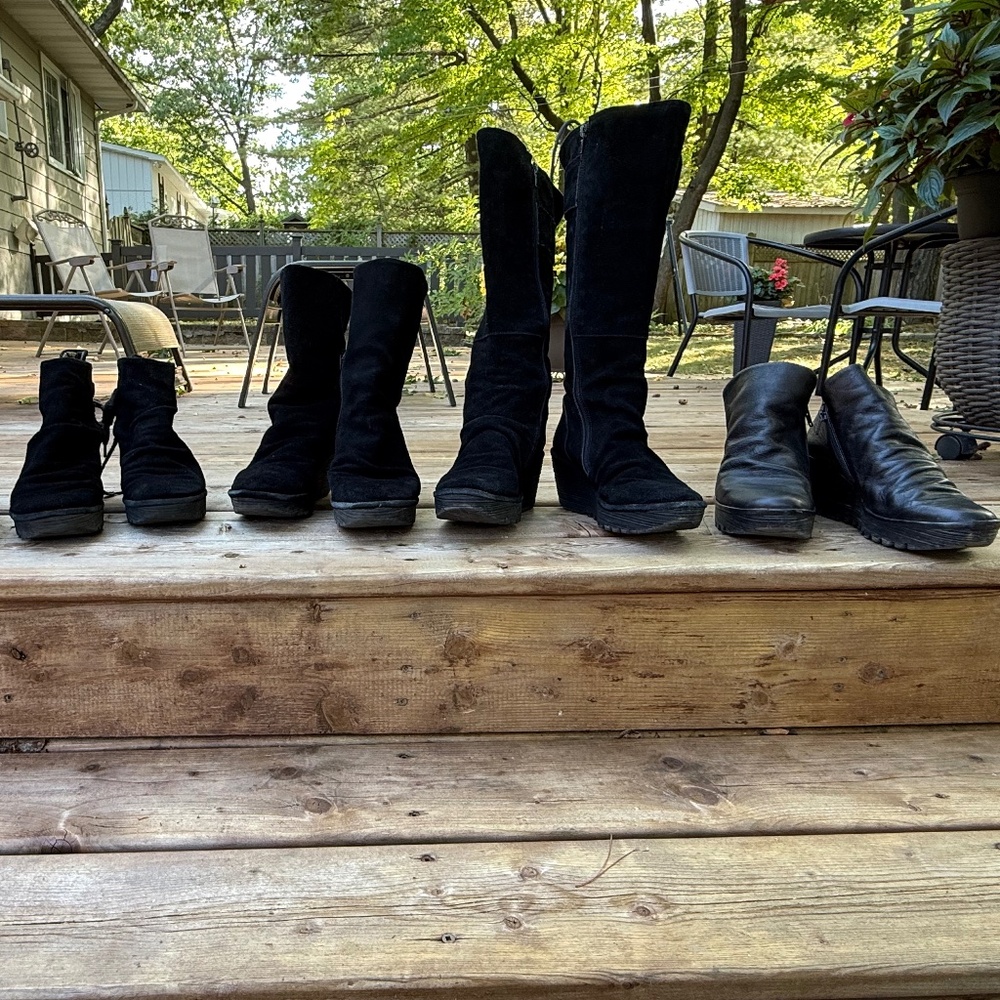 Fly London boots and shoes size 7 black